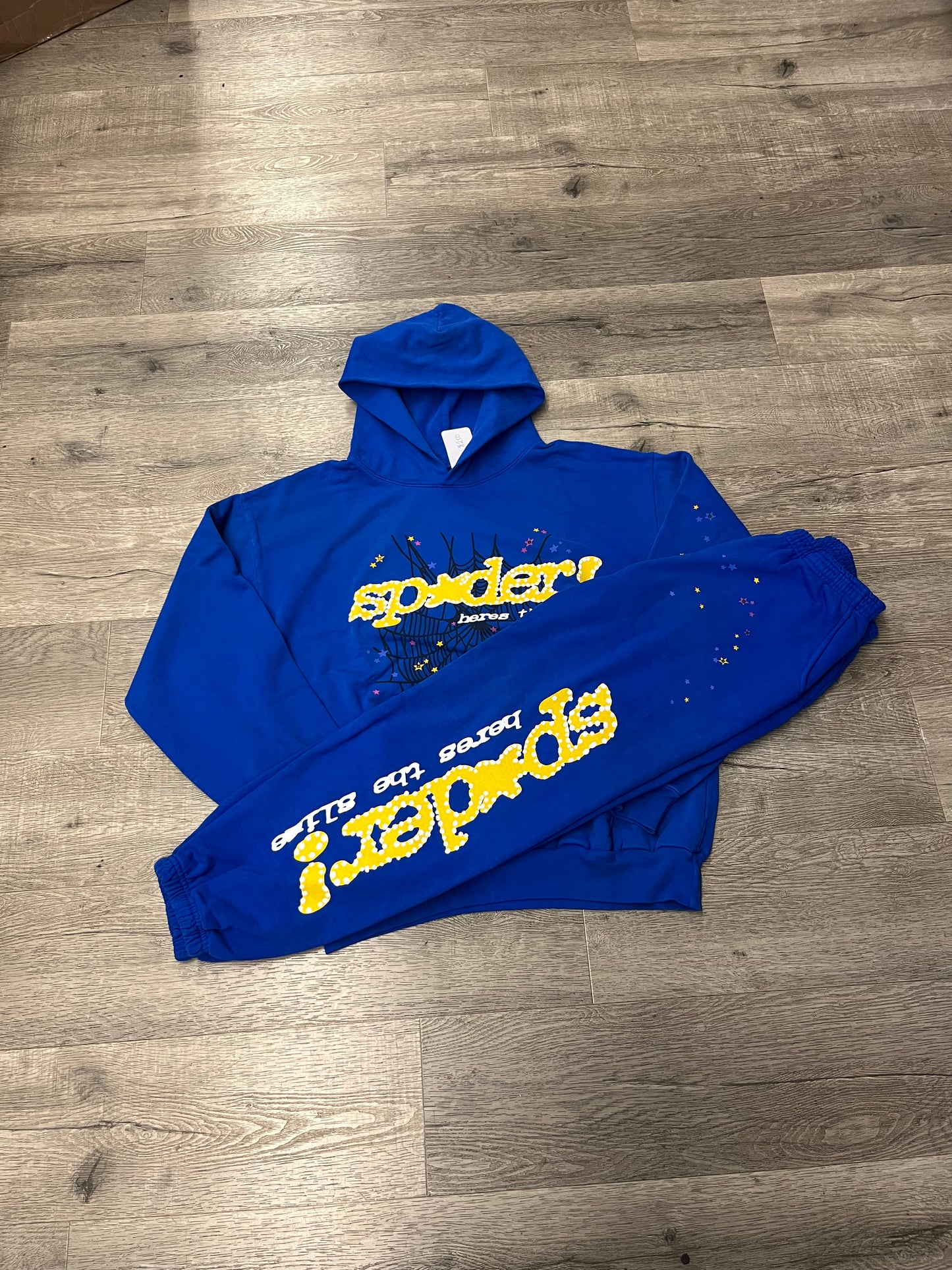 Sp5der Sweatpants Blue/Yellow