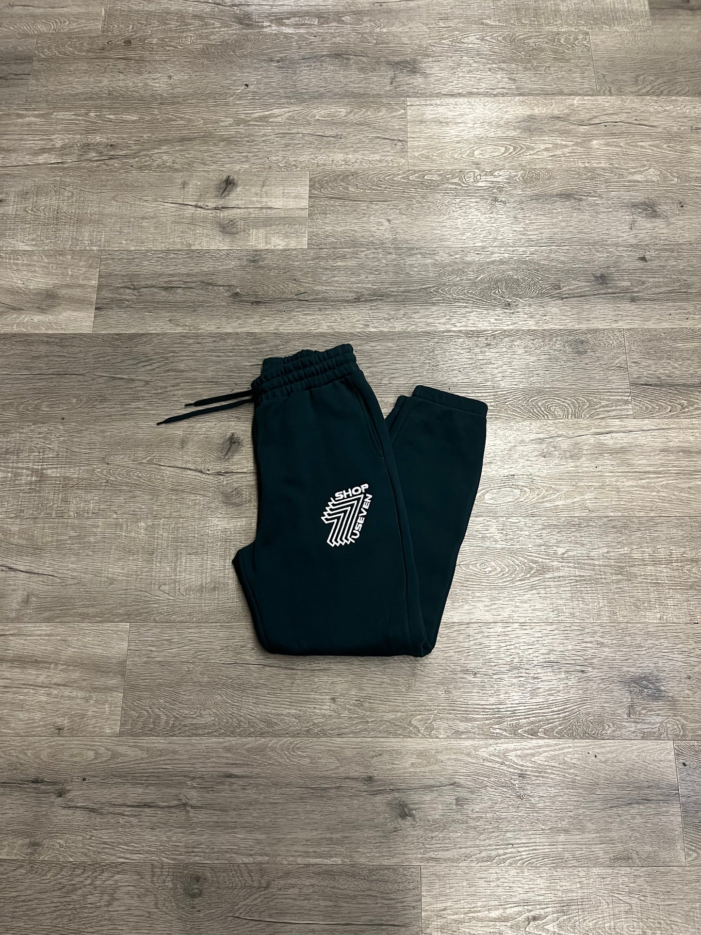 U7 Green Basic Embroidered Sweatpant