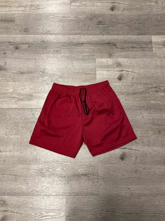 John Elliot Red Mesh Short