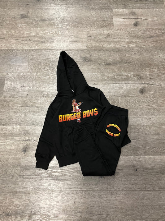 Burger Boys Sweatsuit Black (Kids)