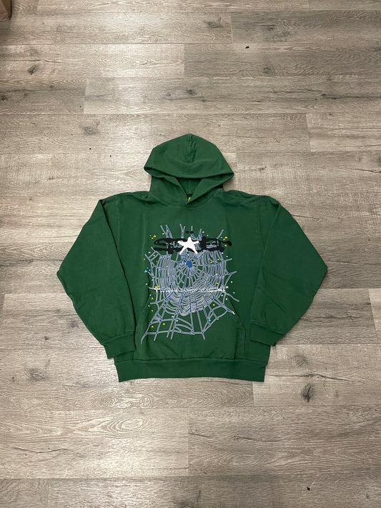 Sp5der Web Hood Green