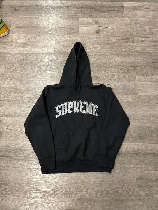 Supreme Water Arch Logo Hood Black