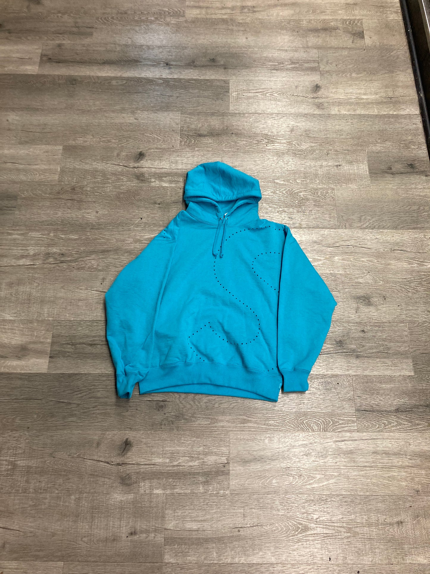 Supreme Blue Big S Logo Hood