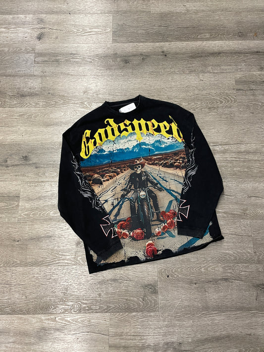 God Speed Skull Cowboy Longsleeve