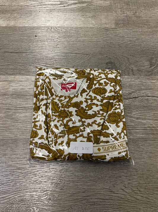 Supreme Floral Pocket Tee White/Gold