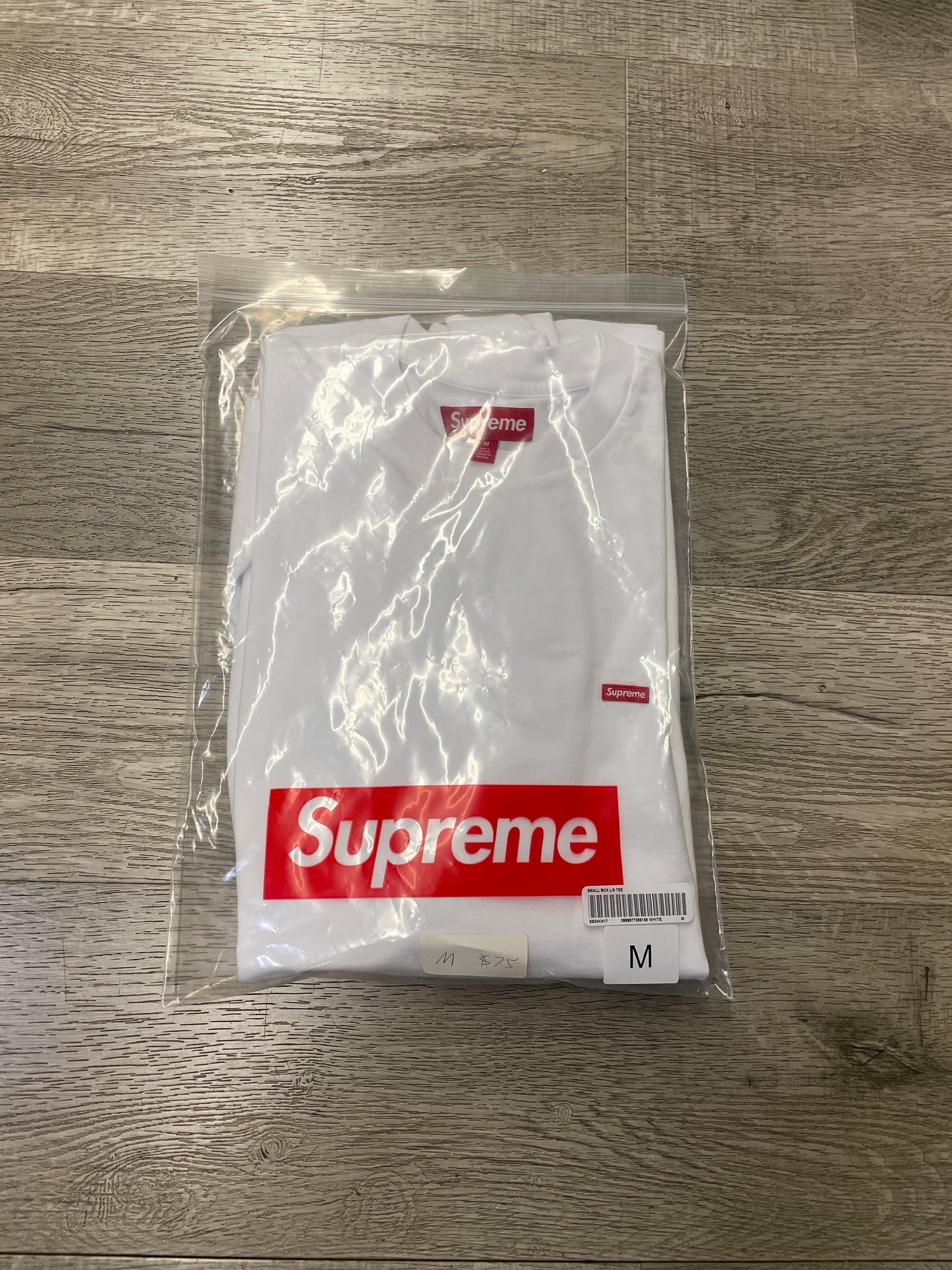 Supreme Small Box Logo Longsleeve White