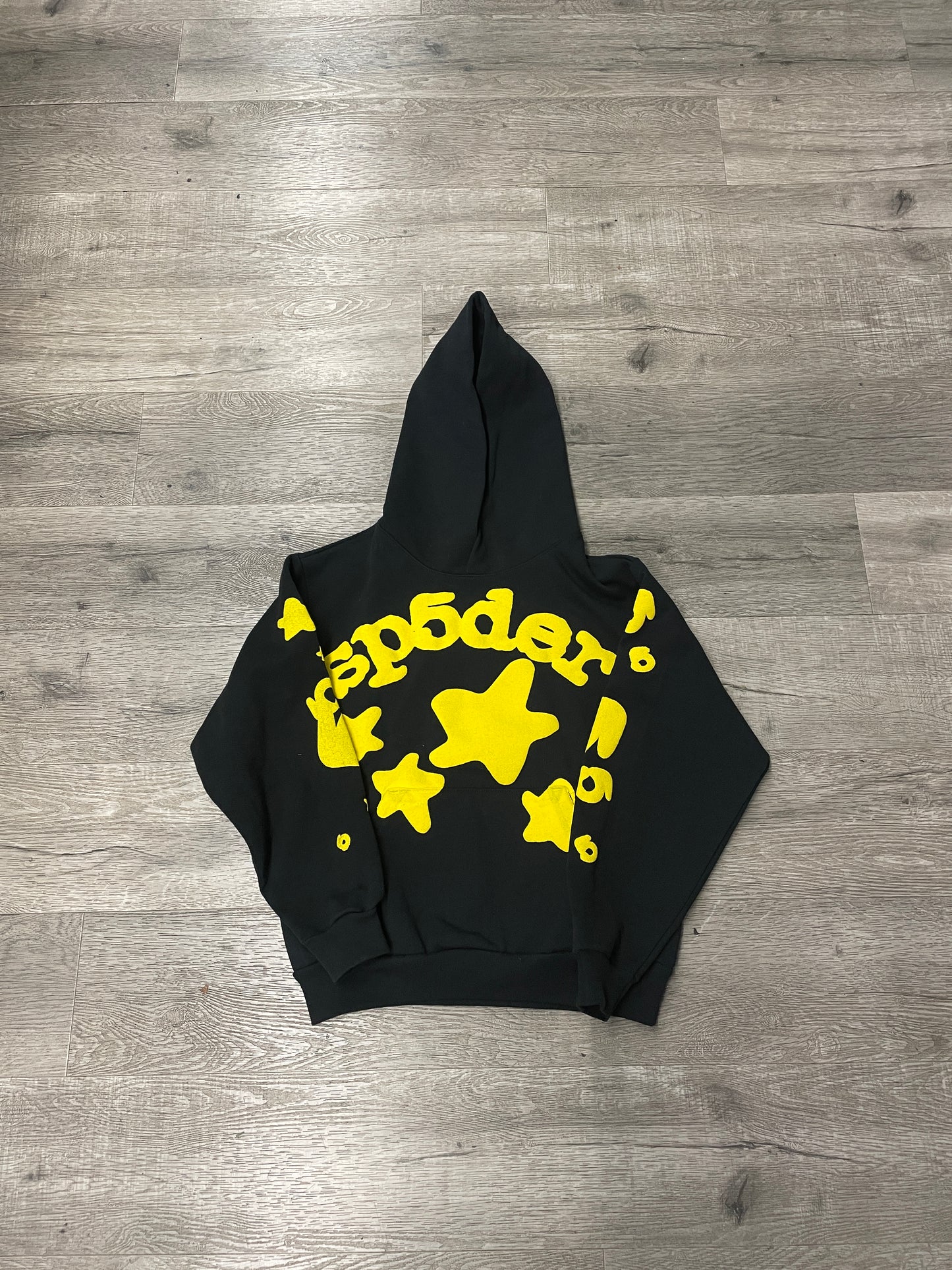 Sp5der Hood Black Yellow Beluga