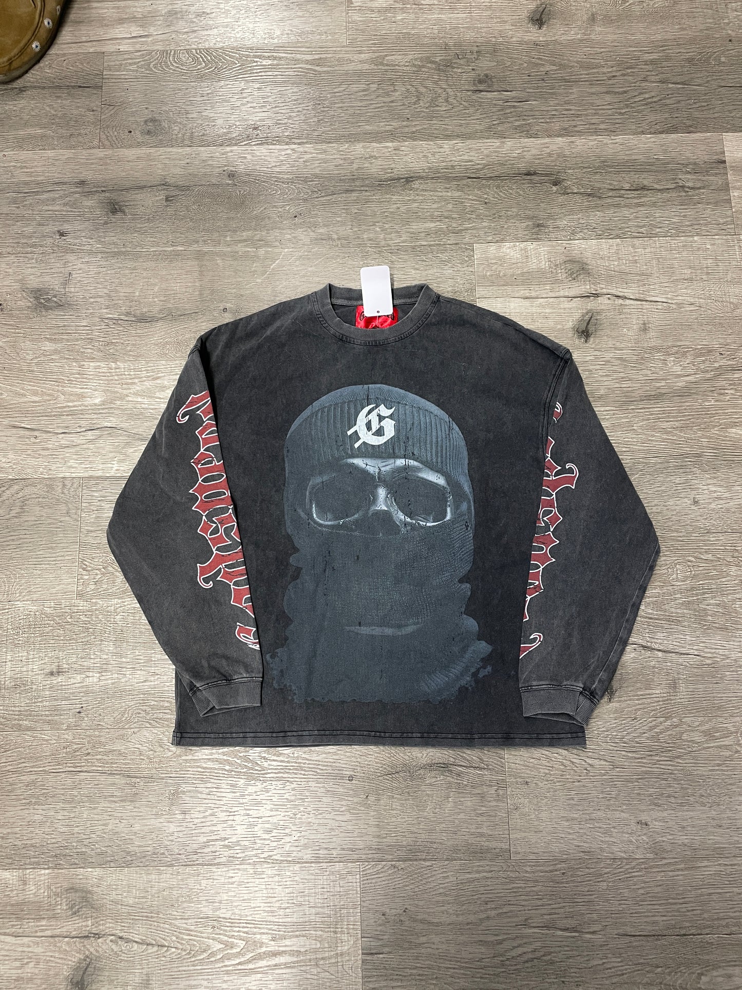 God Speed Skimask Skull Longsleeve Charcoal