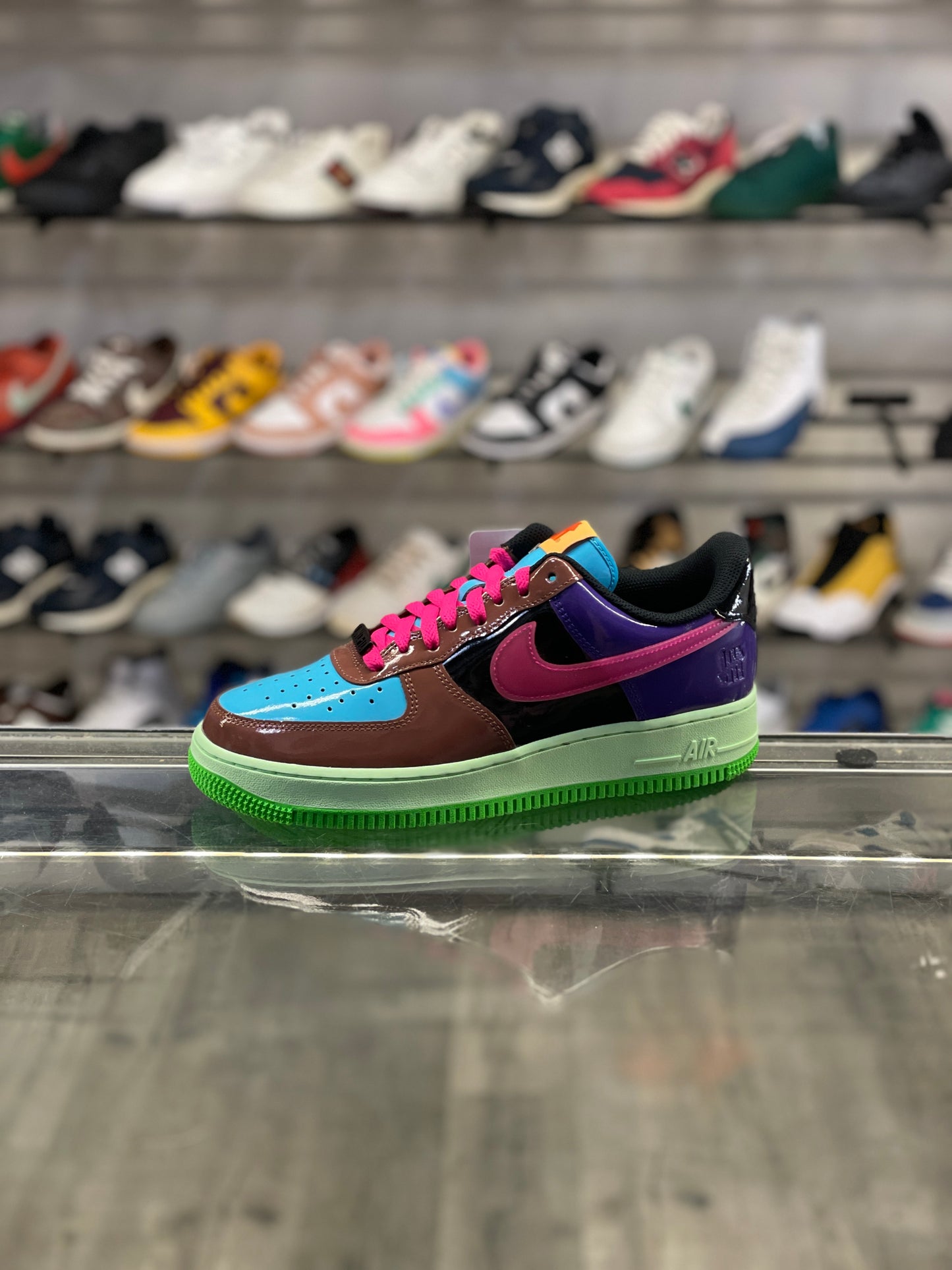 Nike Air Force One Low Undefeated Multi Patent Pink/Brown