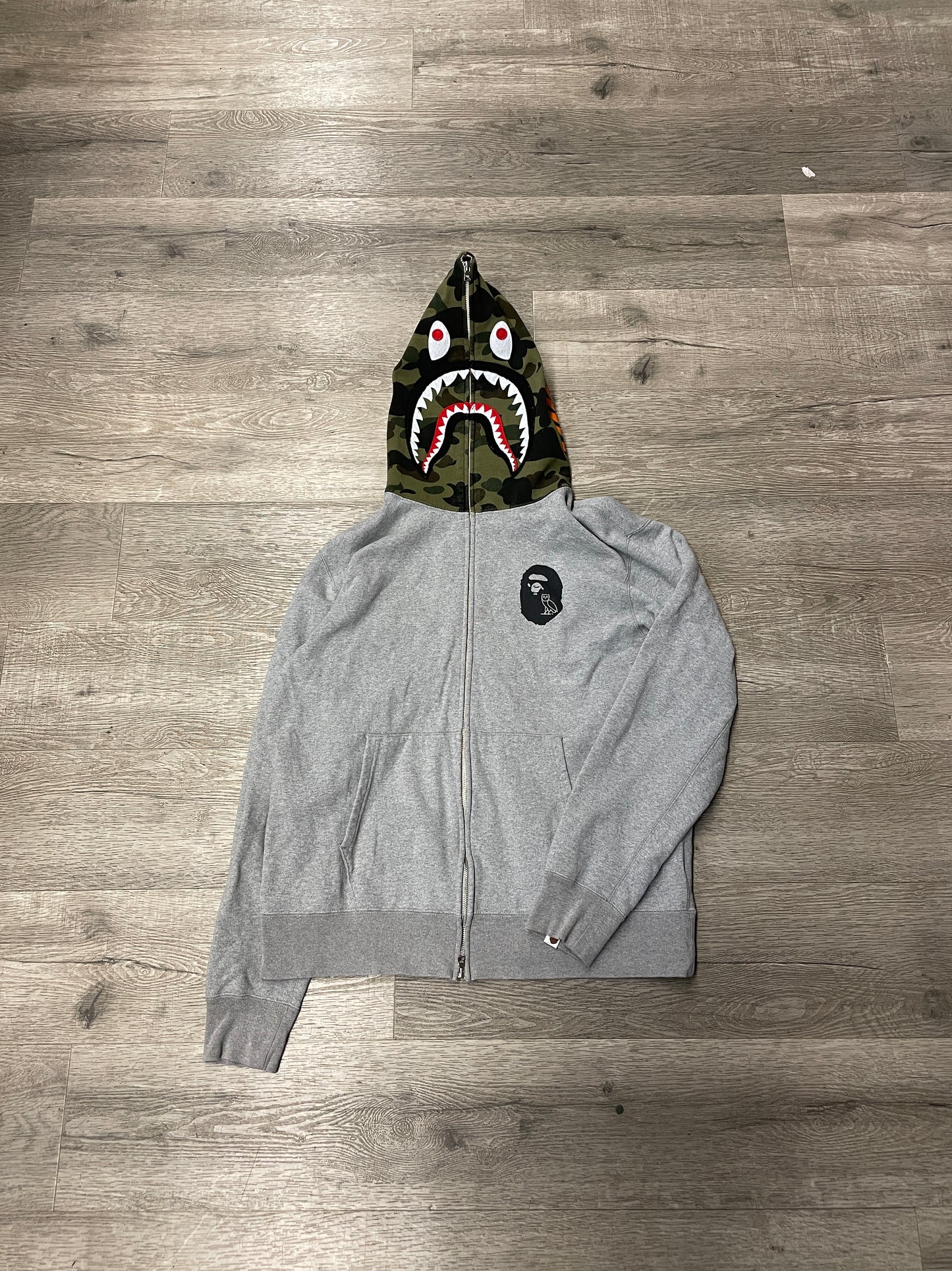 Bape OVO Zip Shark Hood