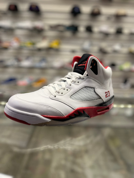 Air Jordan 5 Fire Red Black Tongue